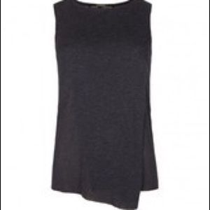 All Saints lyocell angora midnight indigo tank m/l
